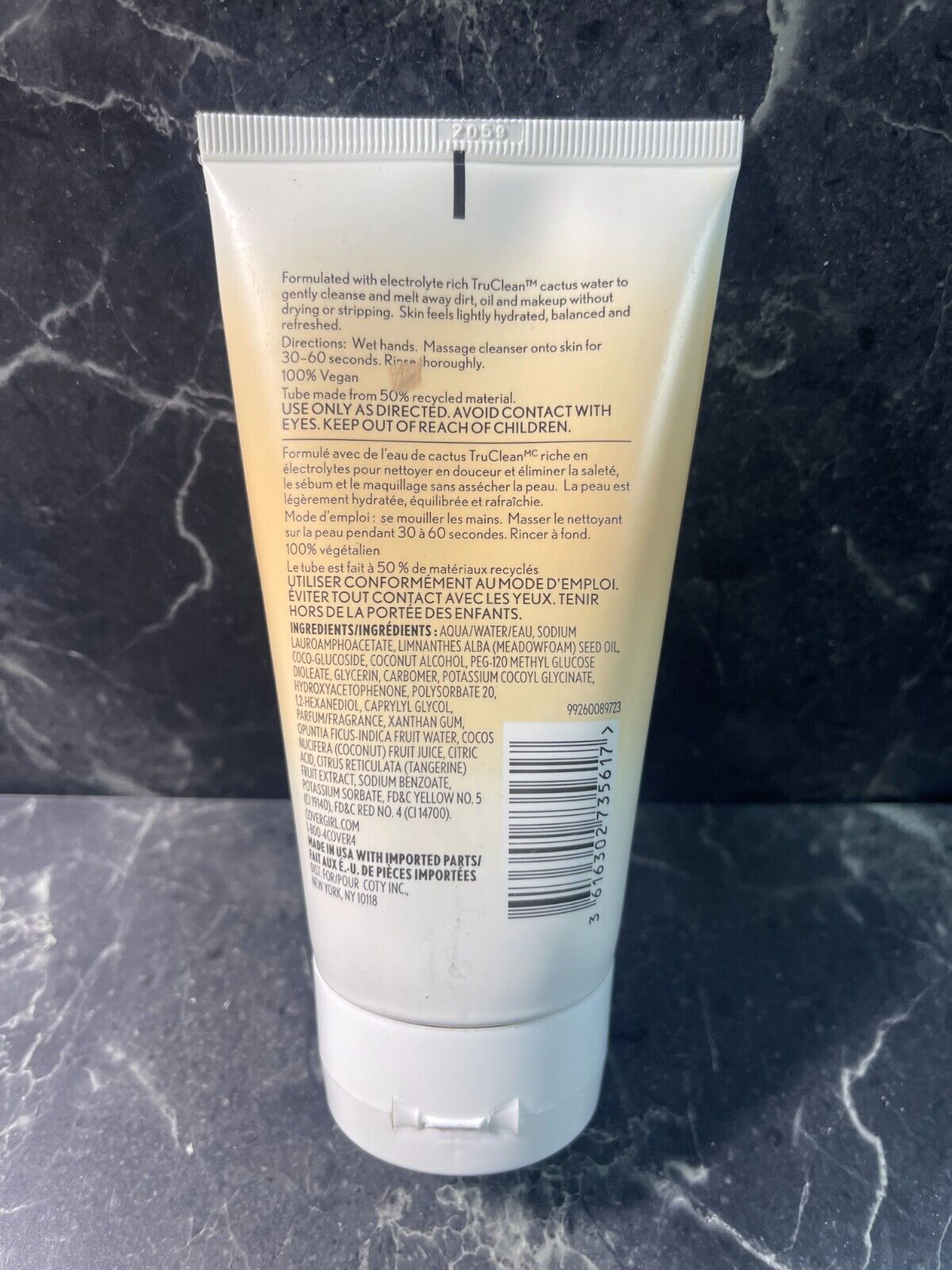 Covergirl Clean Fresh Skincare Hydrating Cream Cleanser Vegan, 5 oz