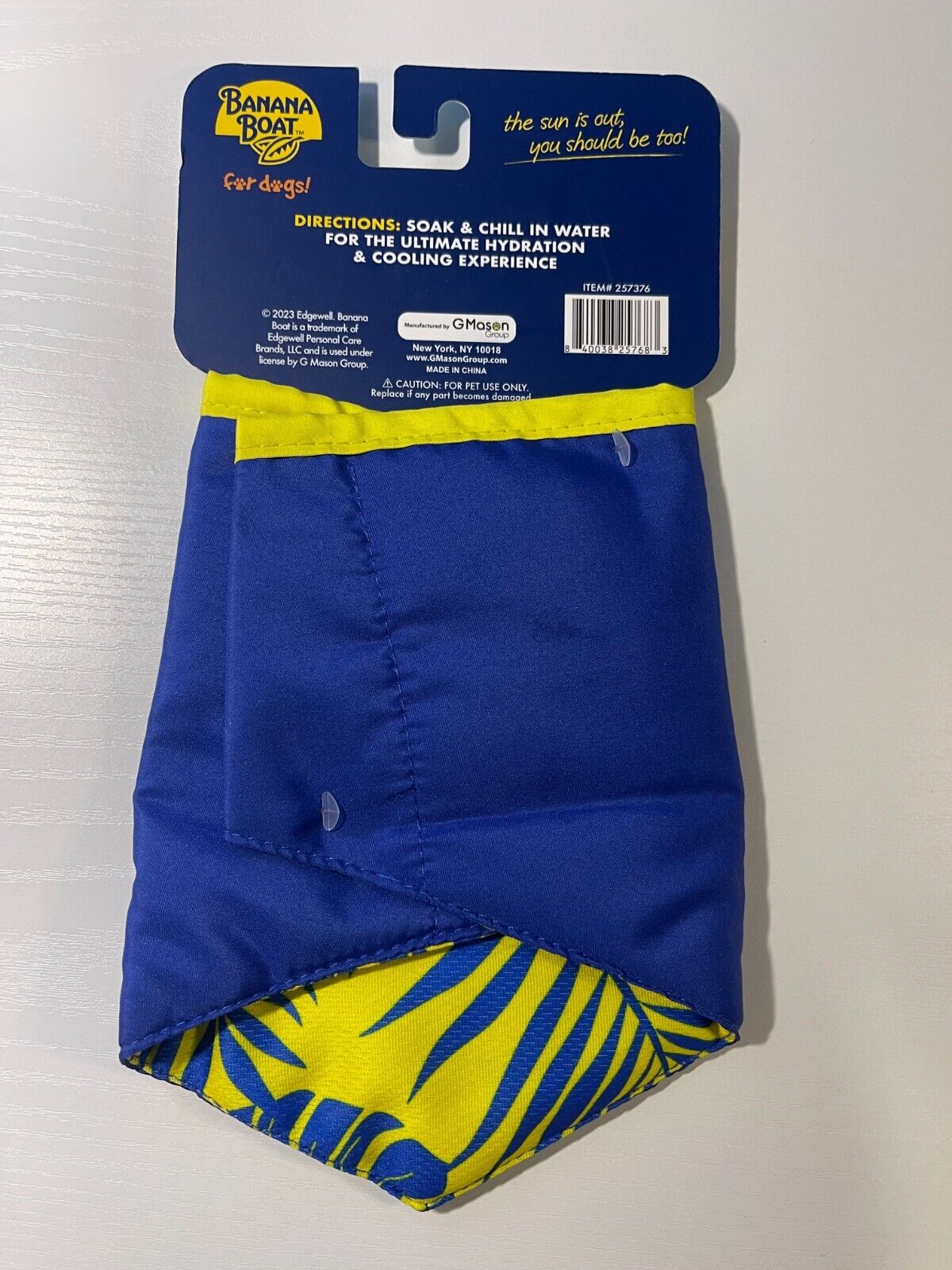 Banana Boat Bucket Hat + Cooling Bandana for dogs set small