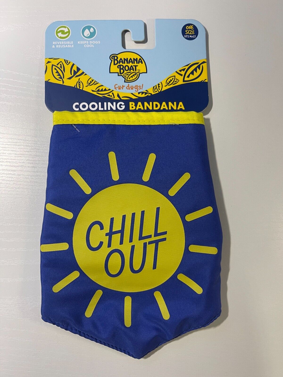 Banana Boat Bucket Hat + Cooling Bandana for dogs set small