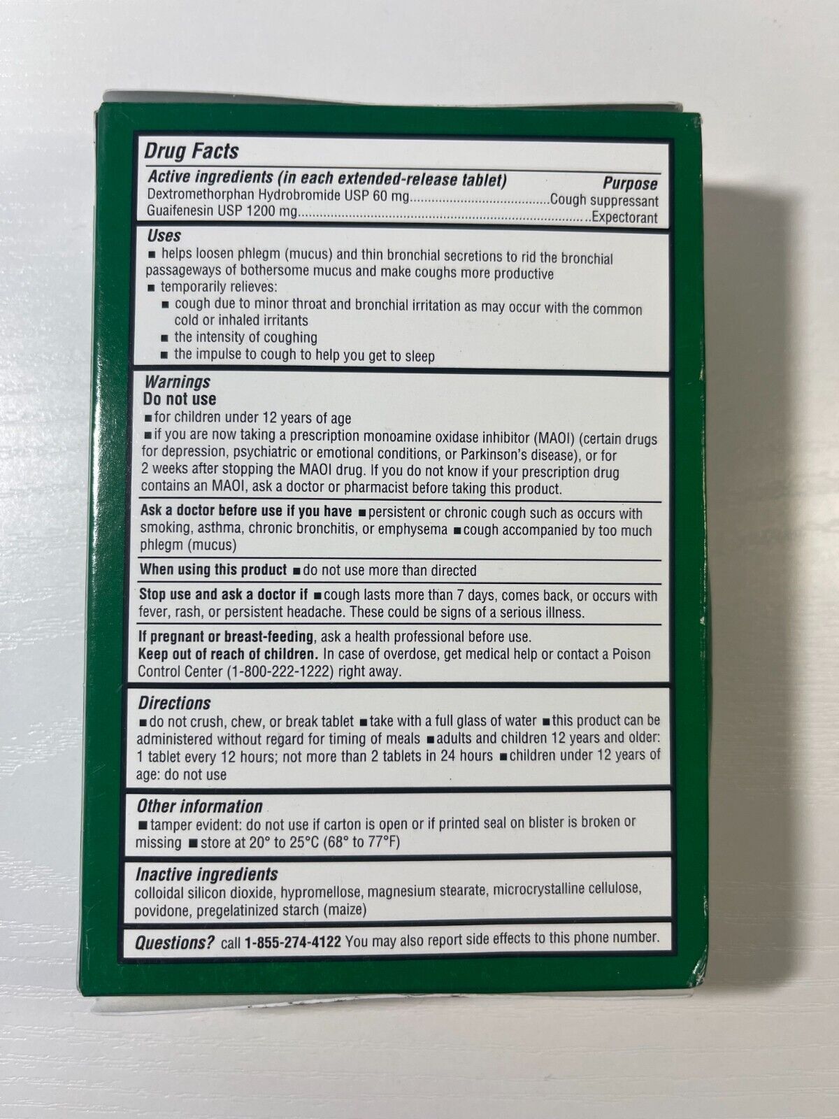 Mucus DM Extended Release, 120 Total Extended Release Tablets, exp 3/25