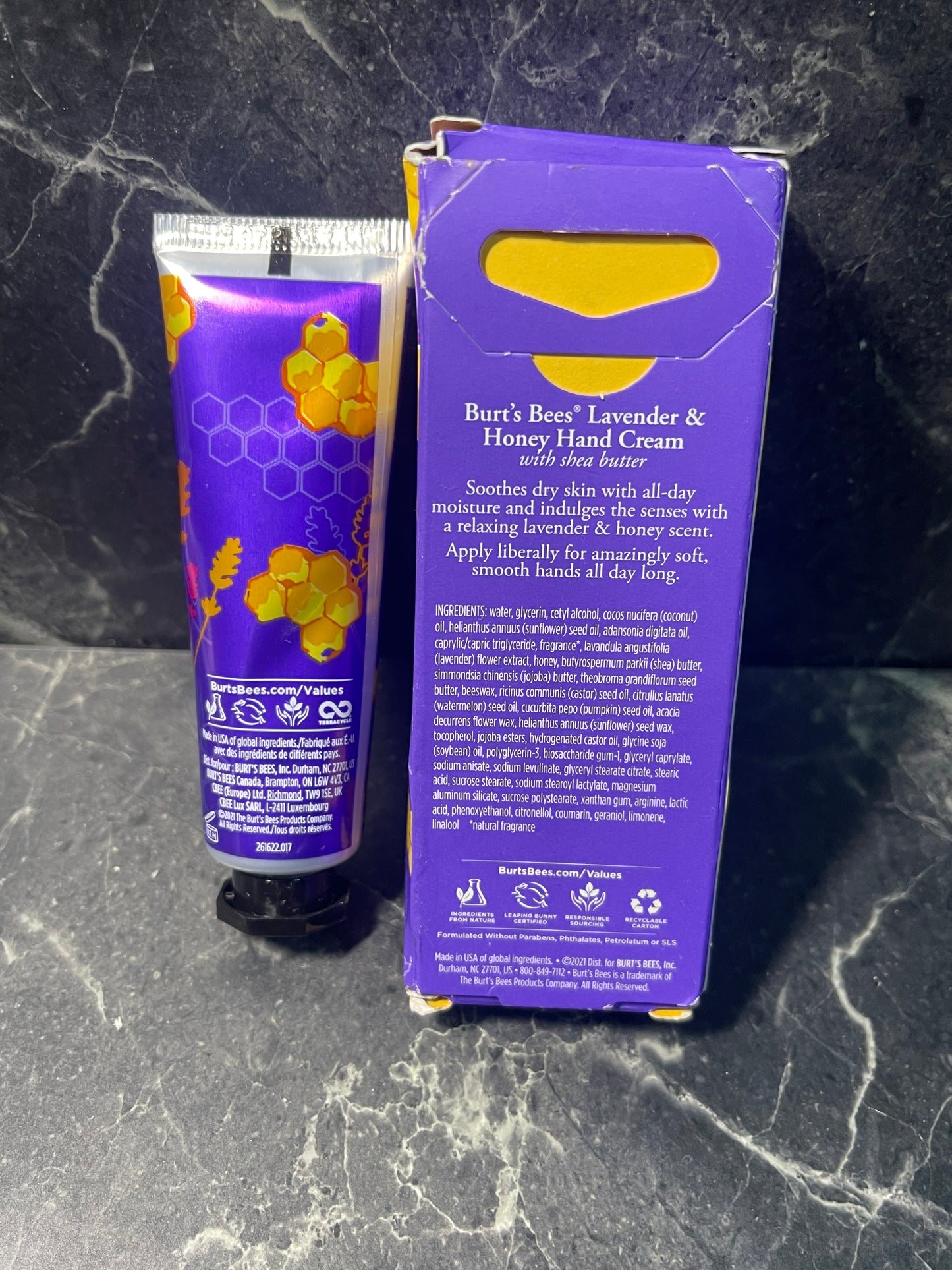 Burt's Bees Shea Butter Lavender And Honey Hand Cream - 1oz, 2-Pack