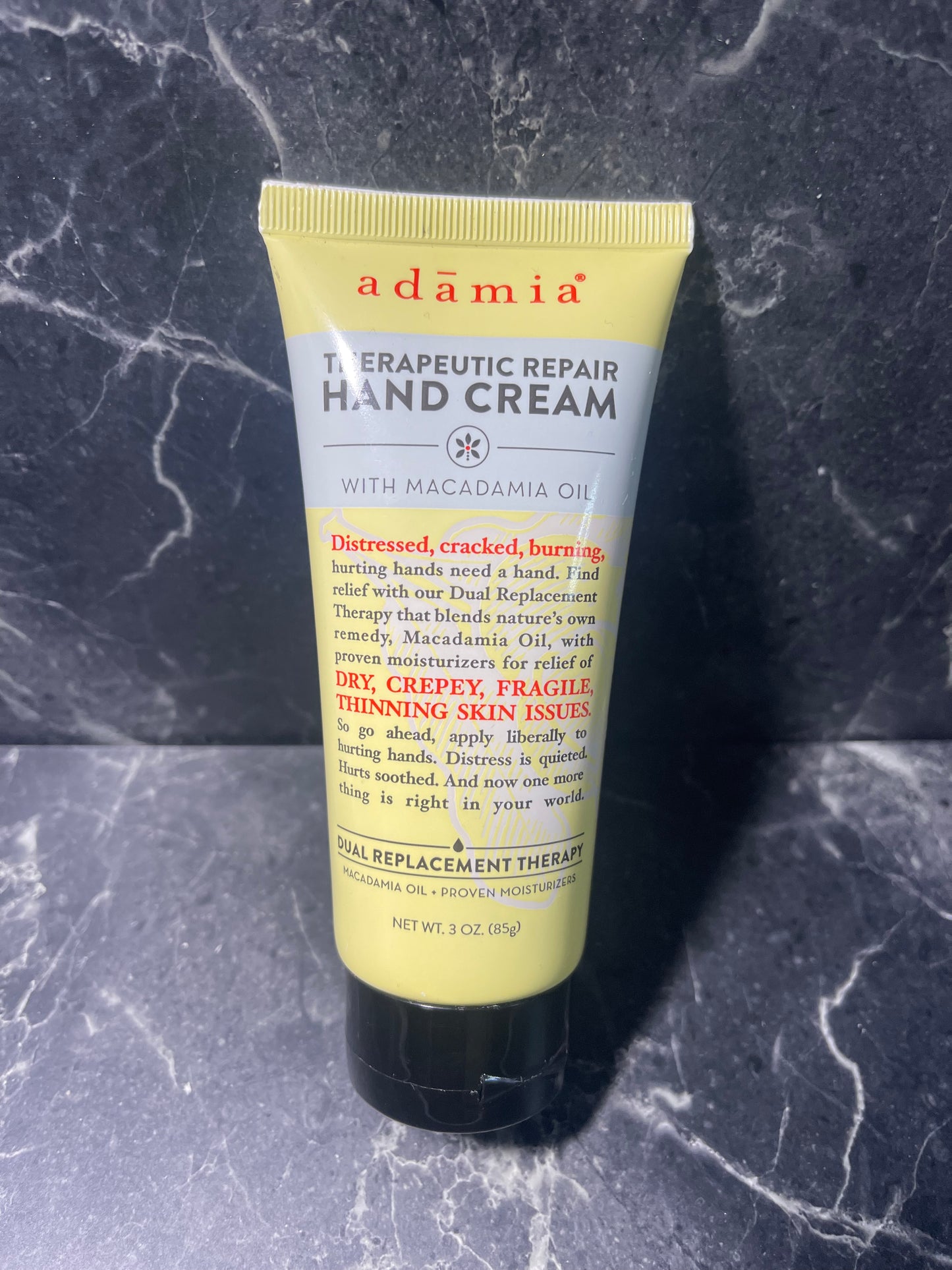 Adamia Therapeutic Repair Hand Cream With Macadamia Oil 3oz