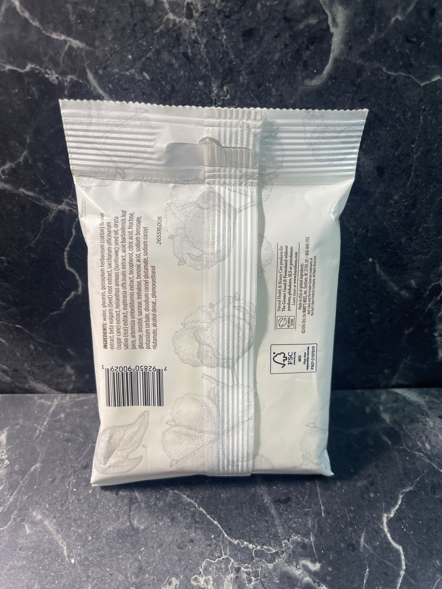 Burt's Bees Facial Cleansing Towelettes Sensitive Skin Extract 10 Towelettes