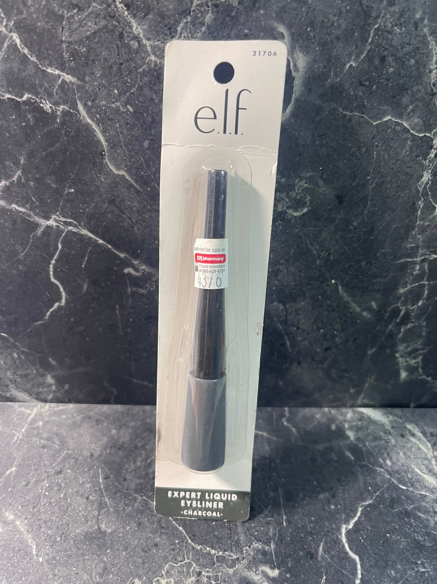 e.l.f. Expert Liquid Eyeliner 21706 Charcoal 0.15 oz New