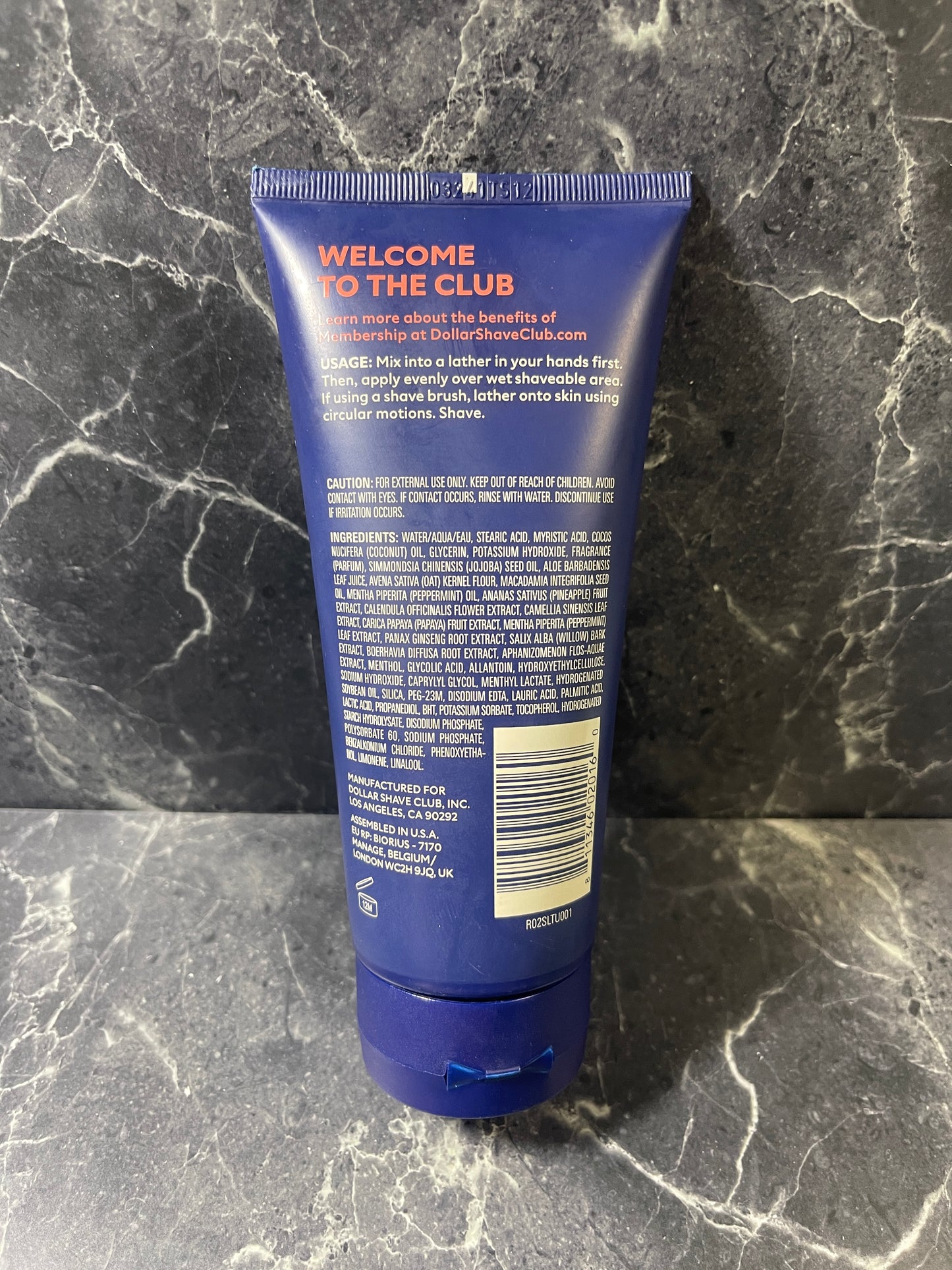 Dollar Shave Club Shave Cream 6 oz