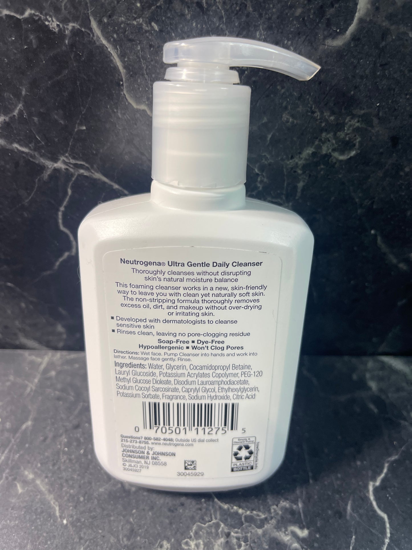 Neutrogena Ultra Gentle Daily Facial Foaming Cleanser For Sensitive Skin 5.8 oz