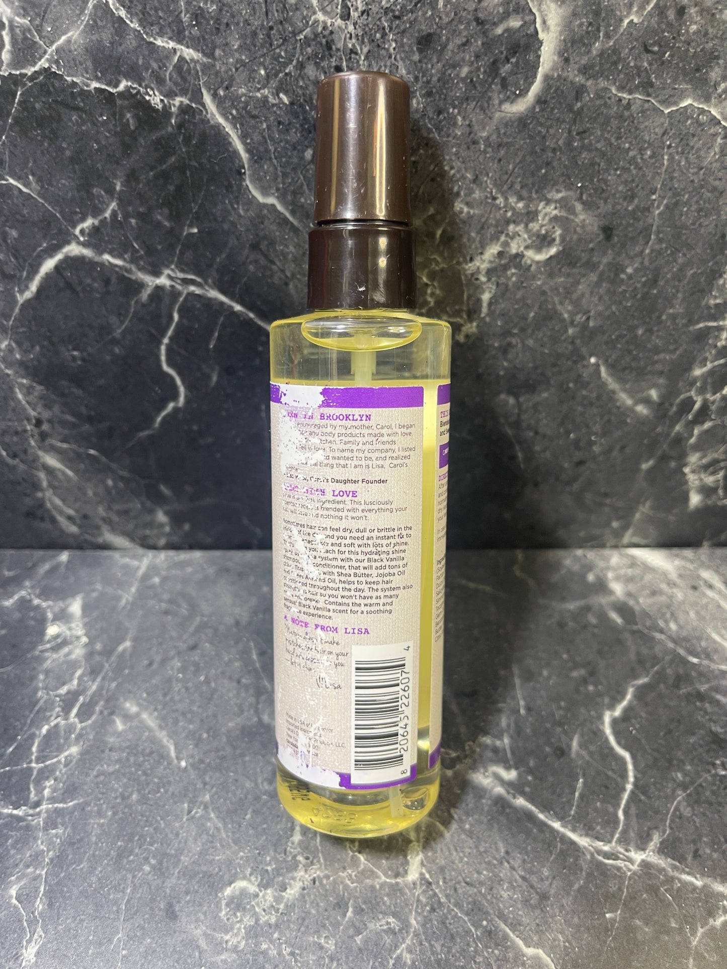 Carol's Daughter Black Vanilla Shine Enhancing Hair Sheen Spray, 4.3 oz