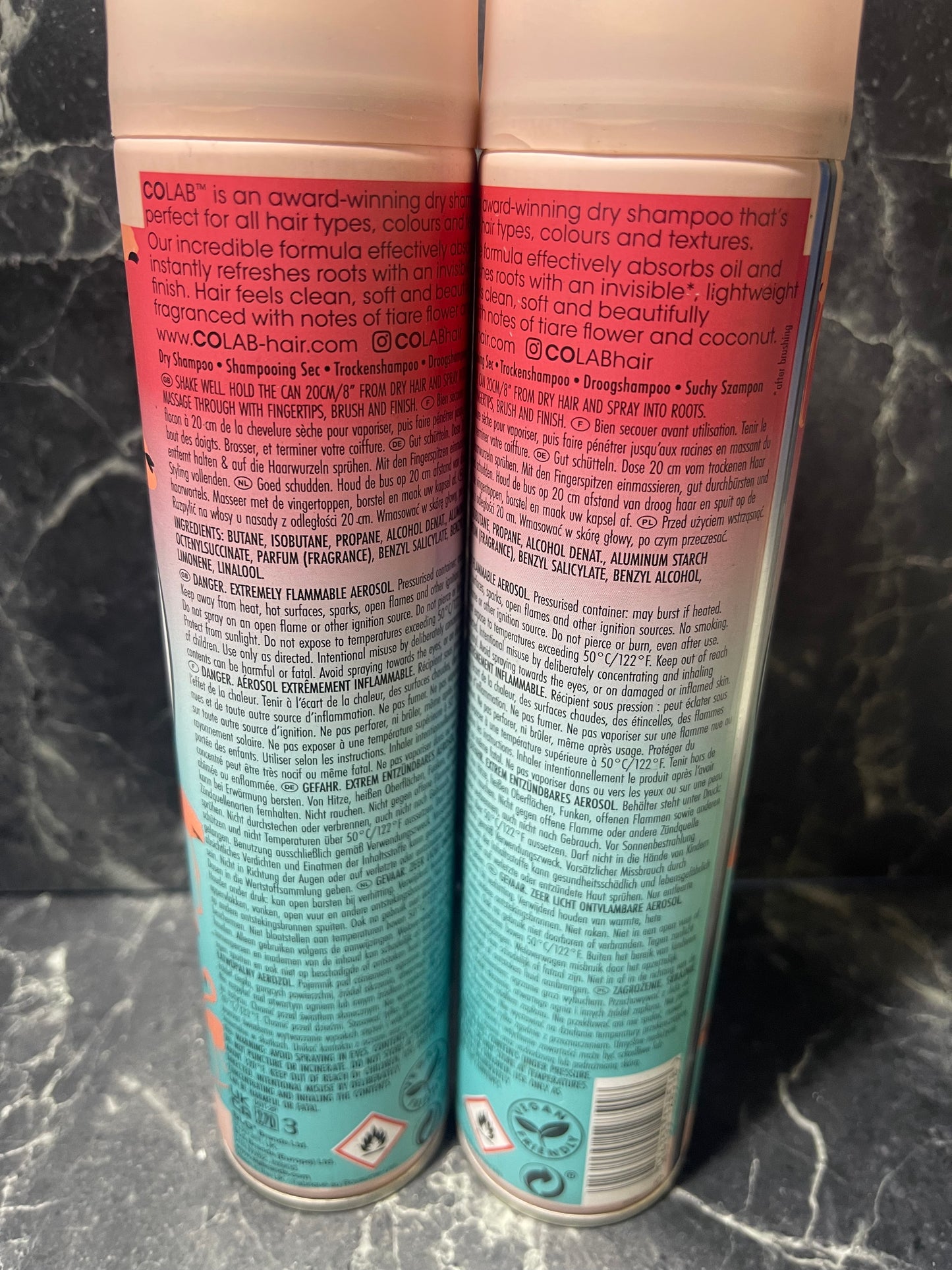 Co Lab Dry Shampoo Paradise Fragrance 6.7oz, 2 Pack