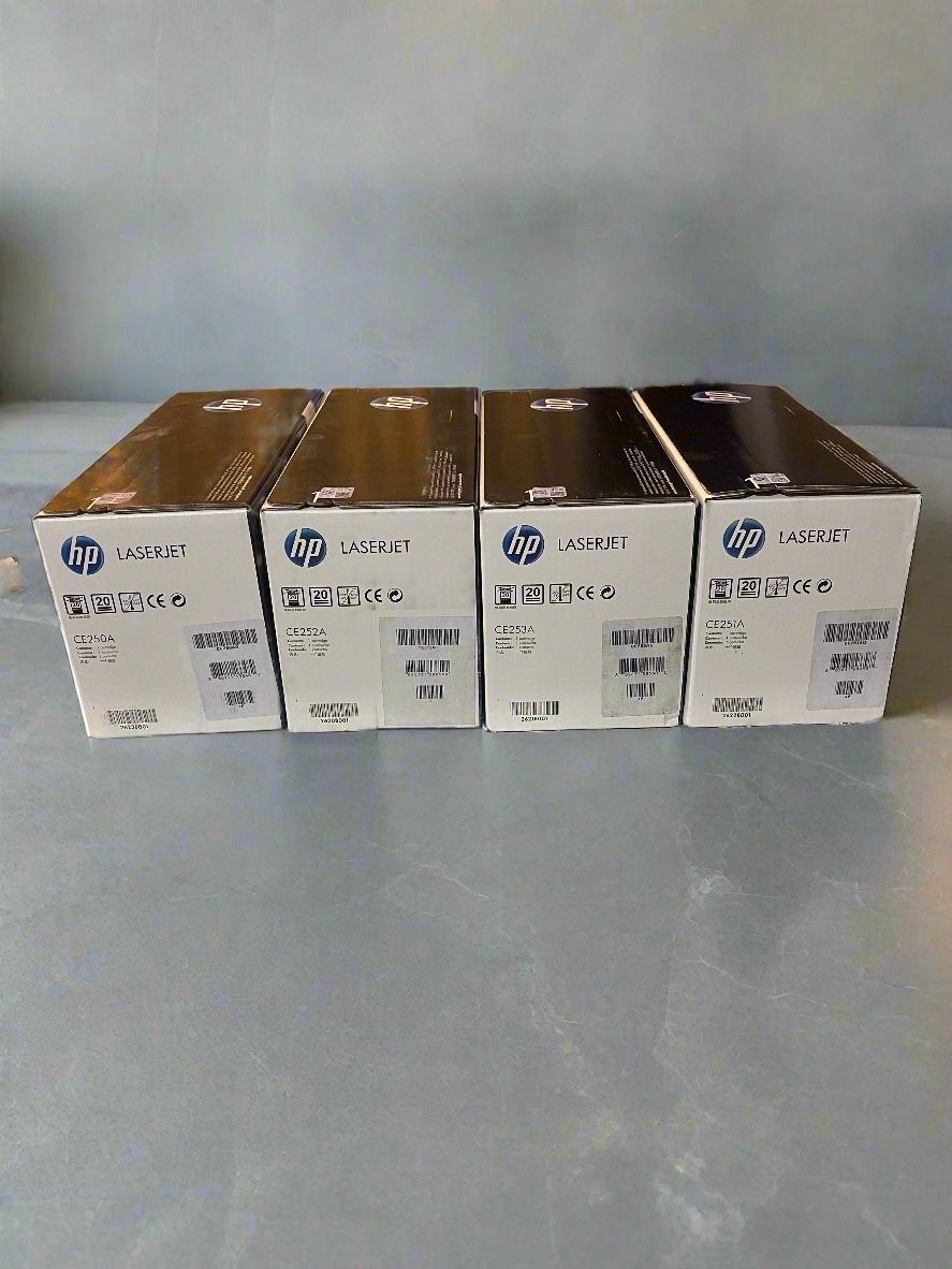 HP 504A Original LaserJet Toner Cartridge (CE250A,CE251A,CE252A, CE253A)