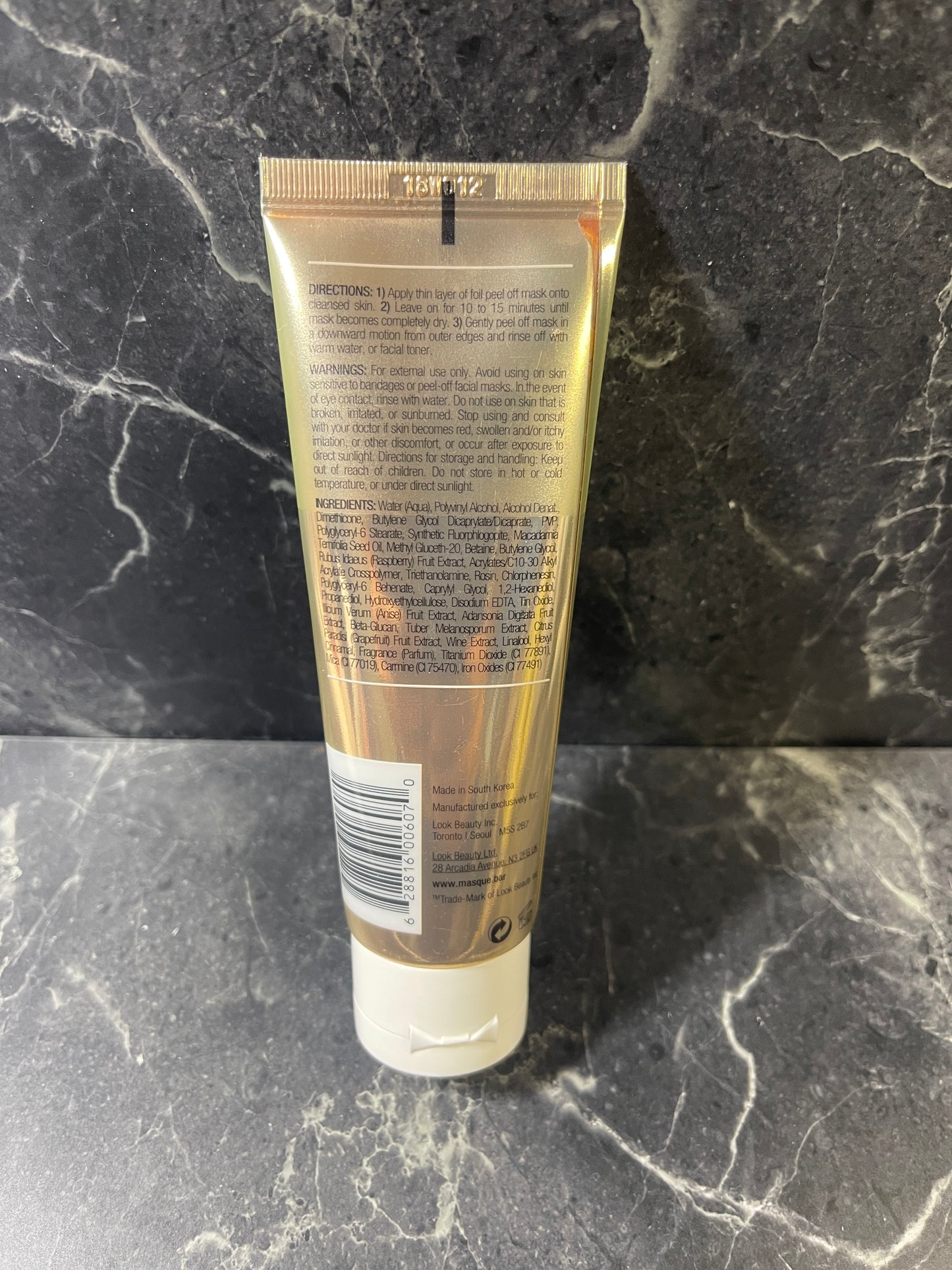 Masque Bar Rose Gold Foil Peel off Mask 2.37 oz