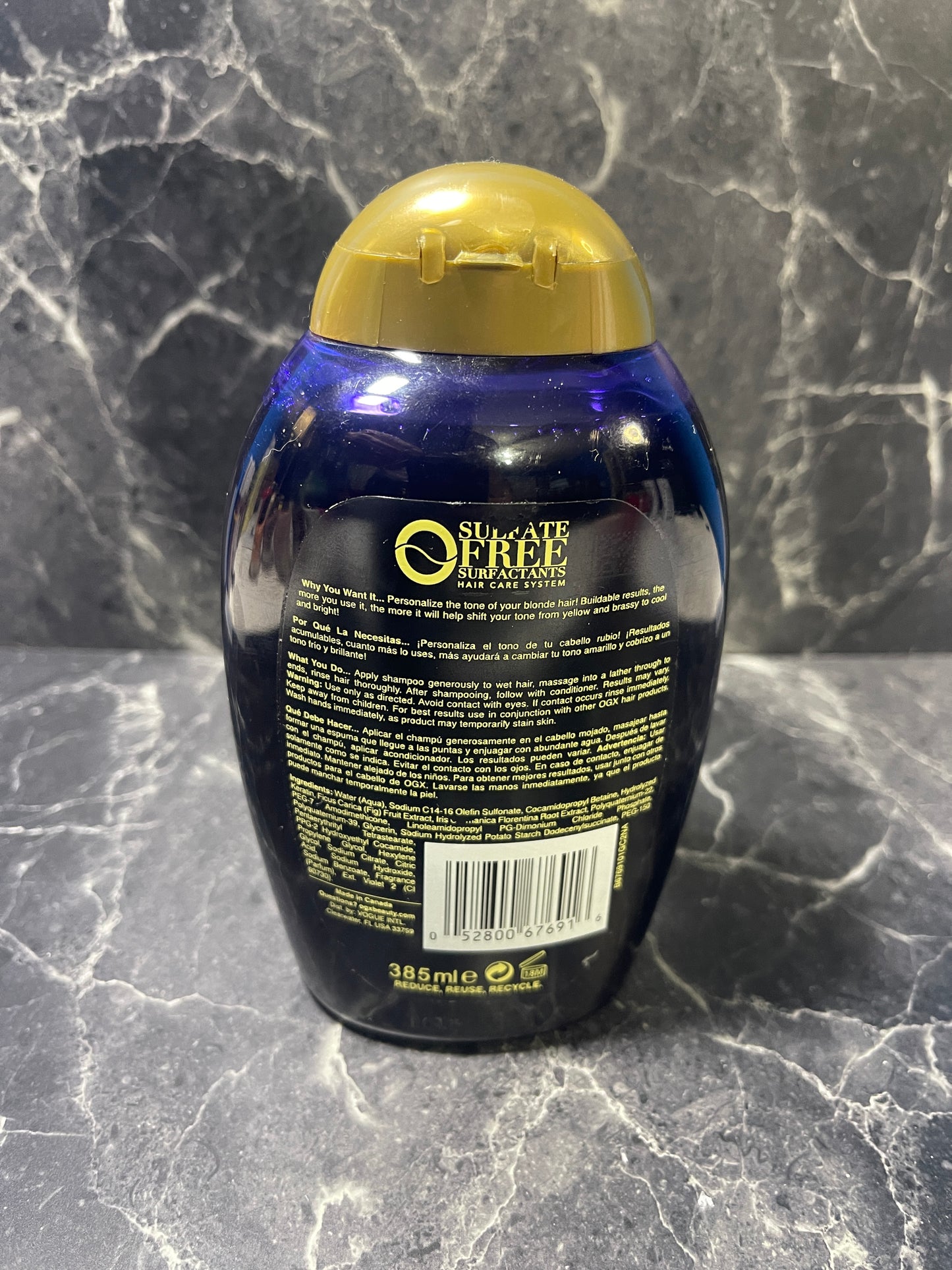 OGX Blond Enhance Purple Toning Shampoo 13 oz