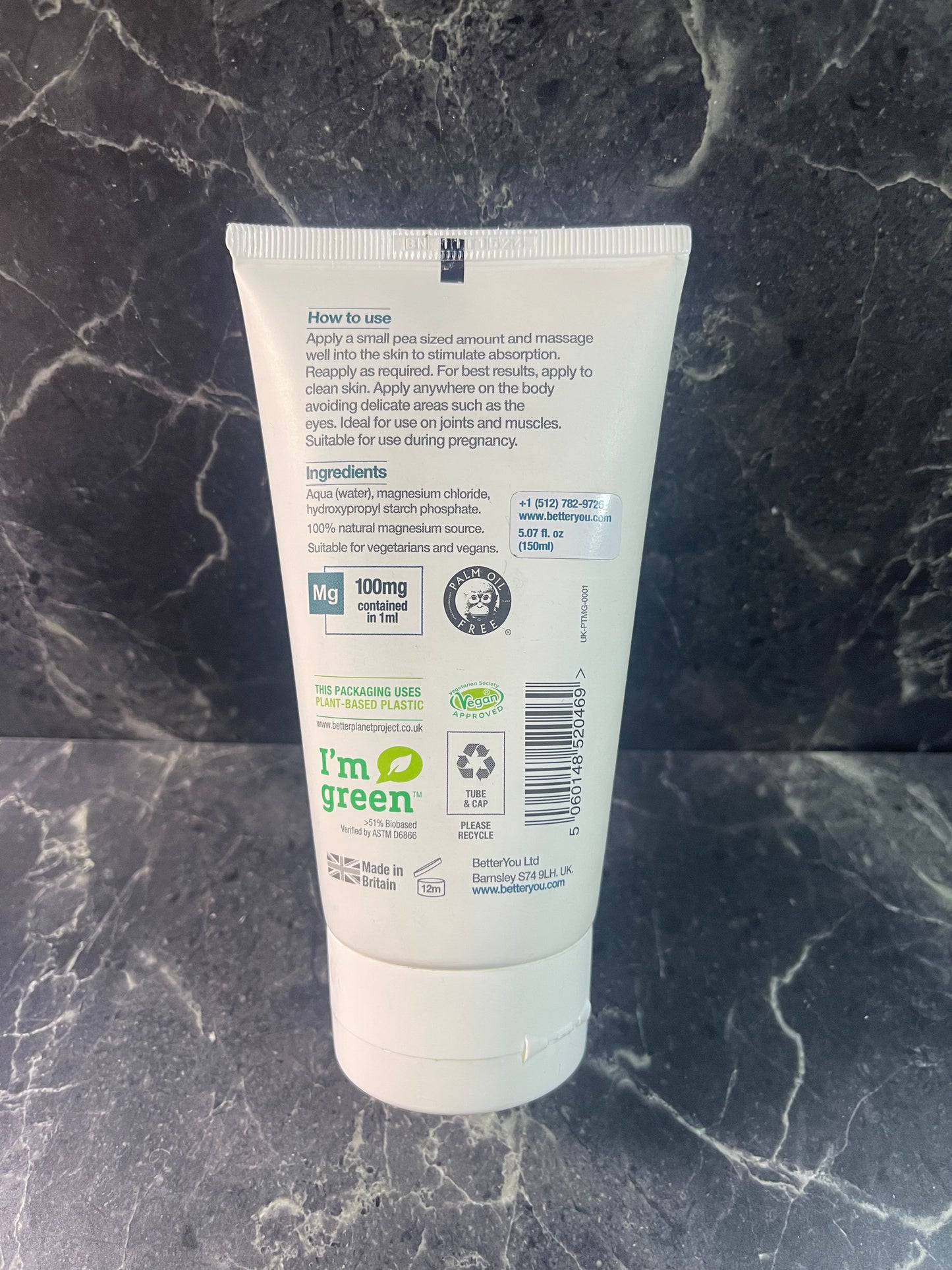 Better You Body Gel Magnesium muscle and joint relaxation