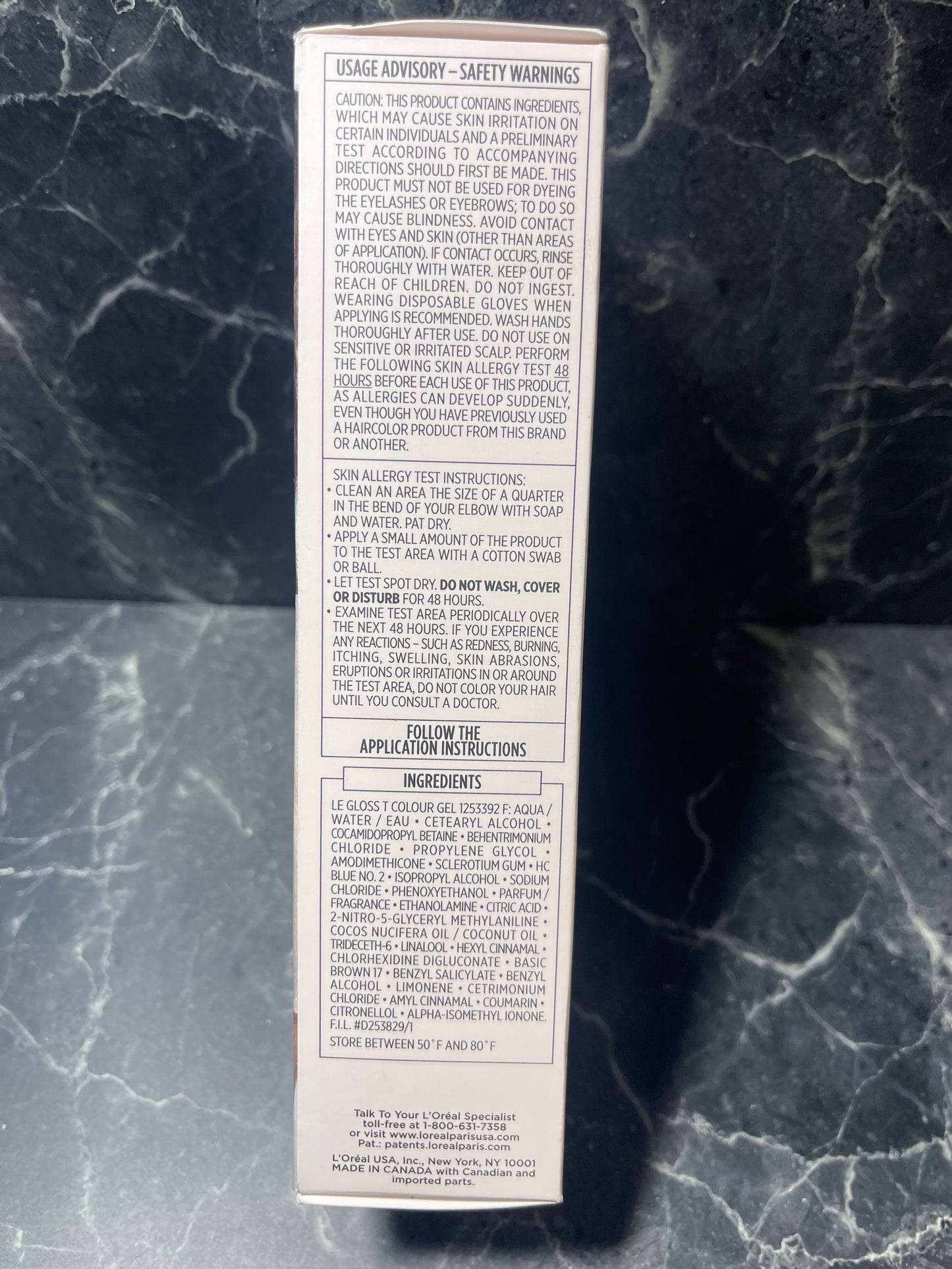 L'Oreal Paris Le Color One Step Hair Toning Gloss Cool Brunette 4 oz