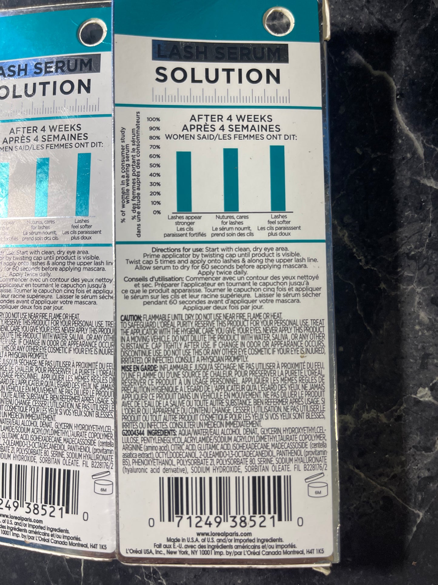 L'Oreal Paris Lash Serum Solution Denser Thicker Lashes 2 Pack