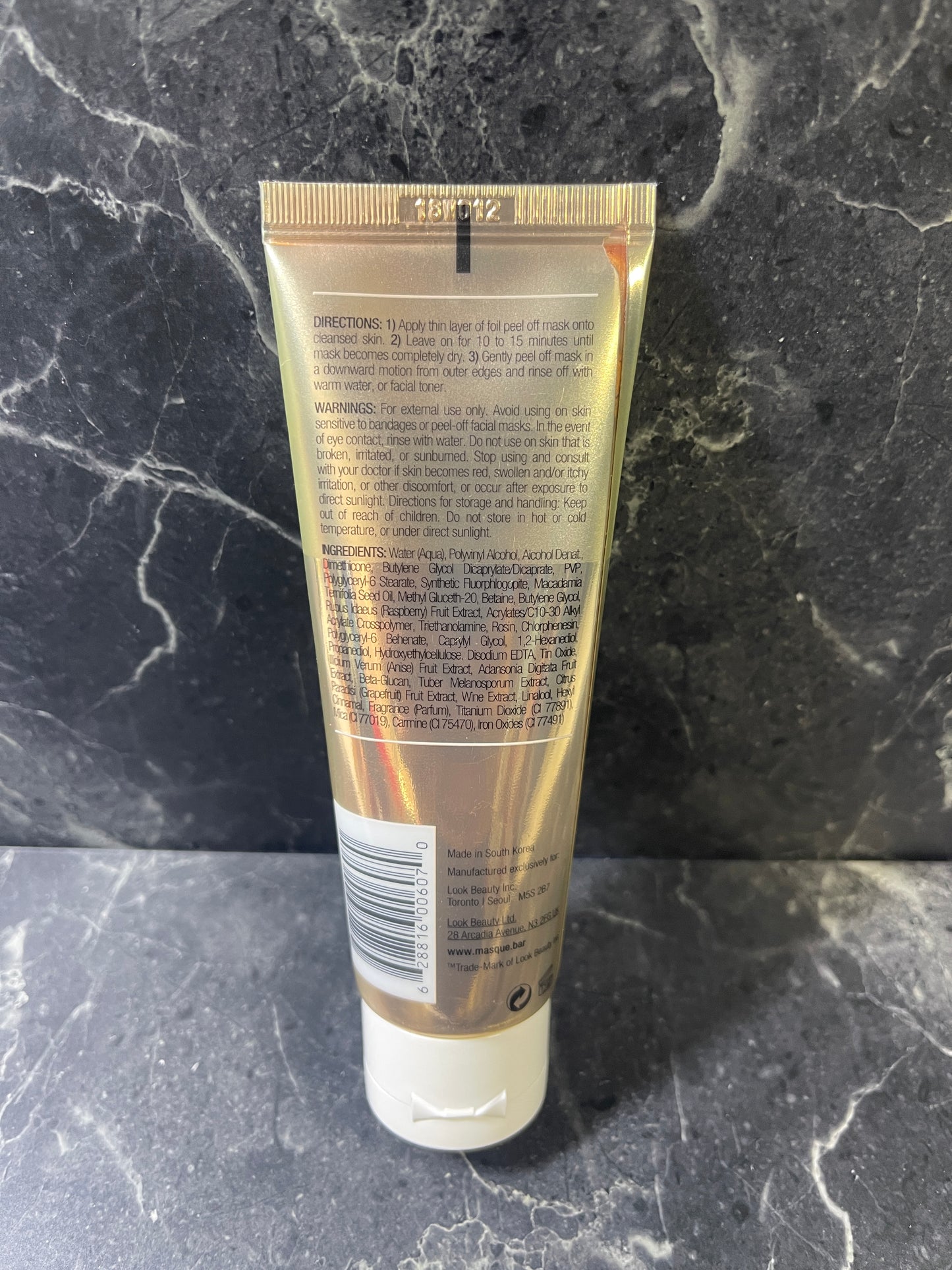 Masque Bar Rose Gold Foil Peel-off Mask & Black Gold sheet masks