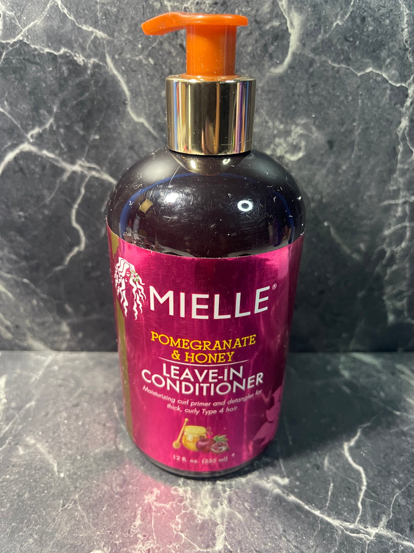 Mielle Organics Pomegranate & Honey Leave-In Conditioner, Moisturizing Curl 12oz