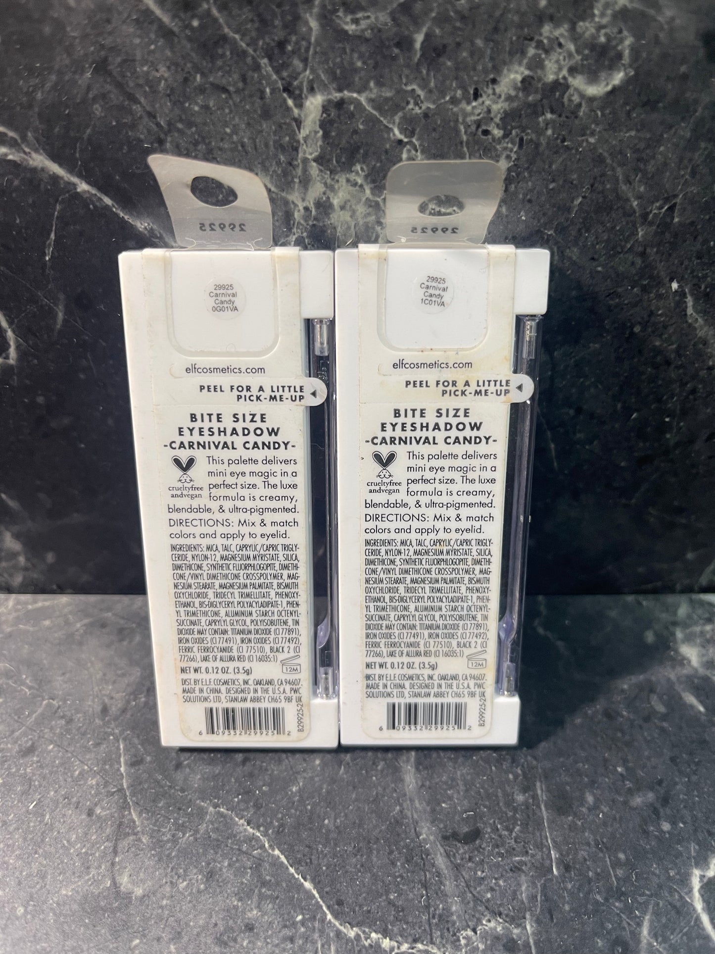e.l.f. Bite Size Eyeshadow 29925 - Carnival Candy .12 oz NEW 2 Pack