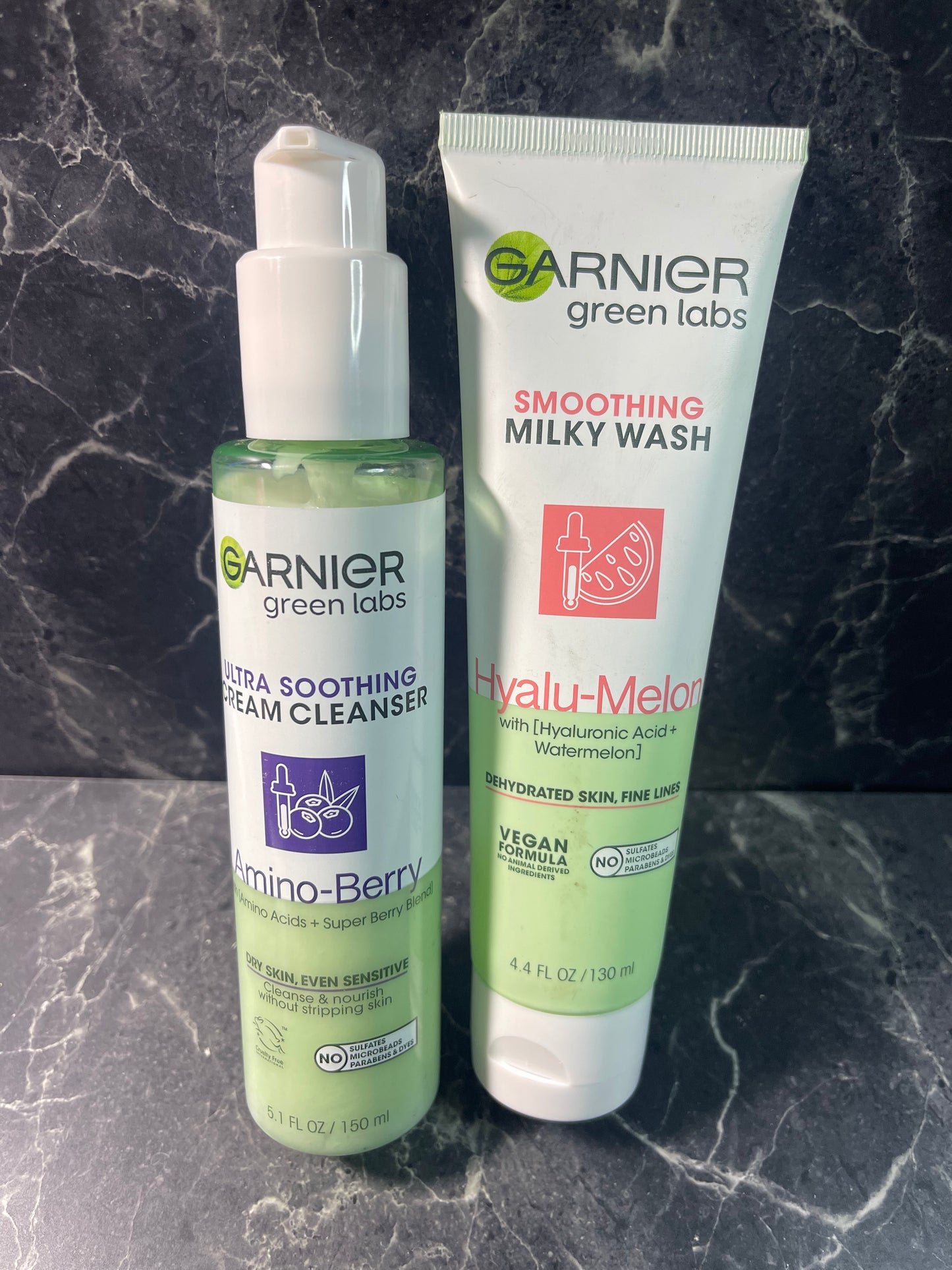 Garnier Smoothing Milky Wash + Ultra Soothing Cream Cleanser