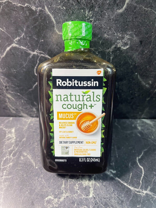 Robitussin Naturals Cough+ Mucus Relief Ivy Leaf & Honey Health Syrup