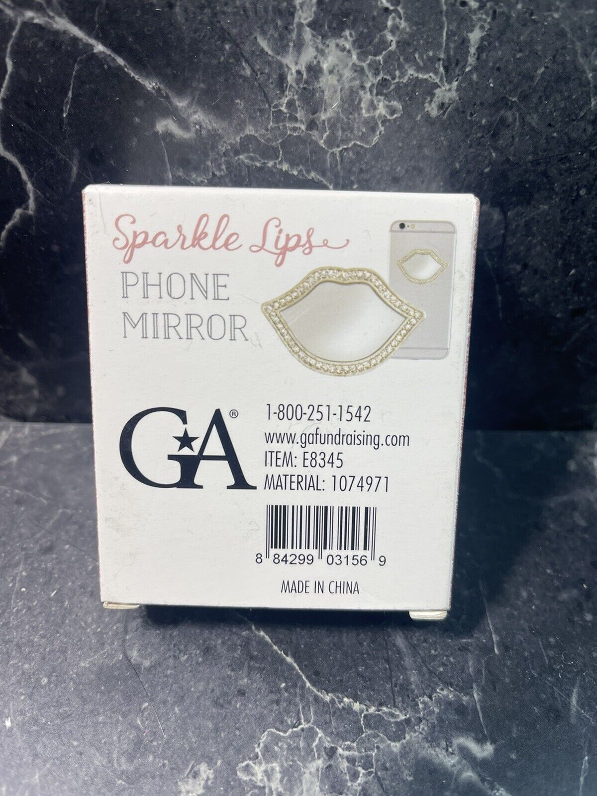 Sparkle Lips Phone Mirror Sticker