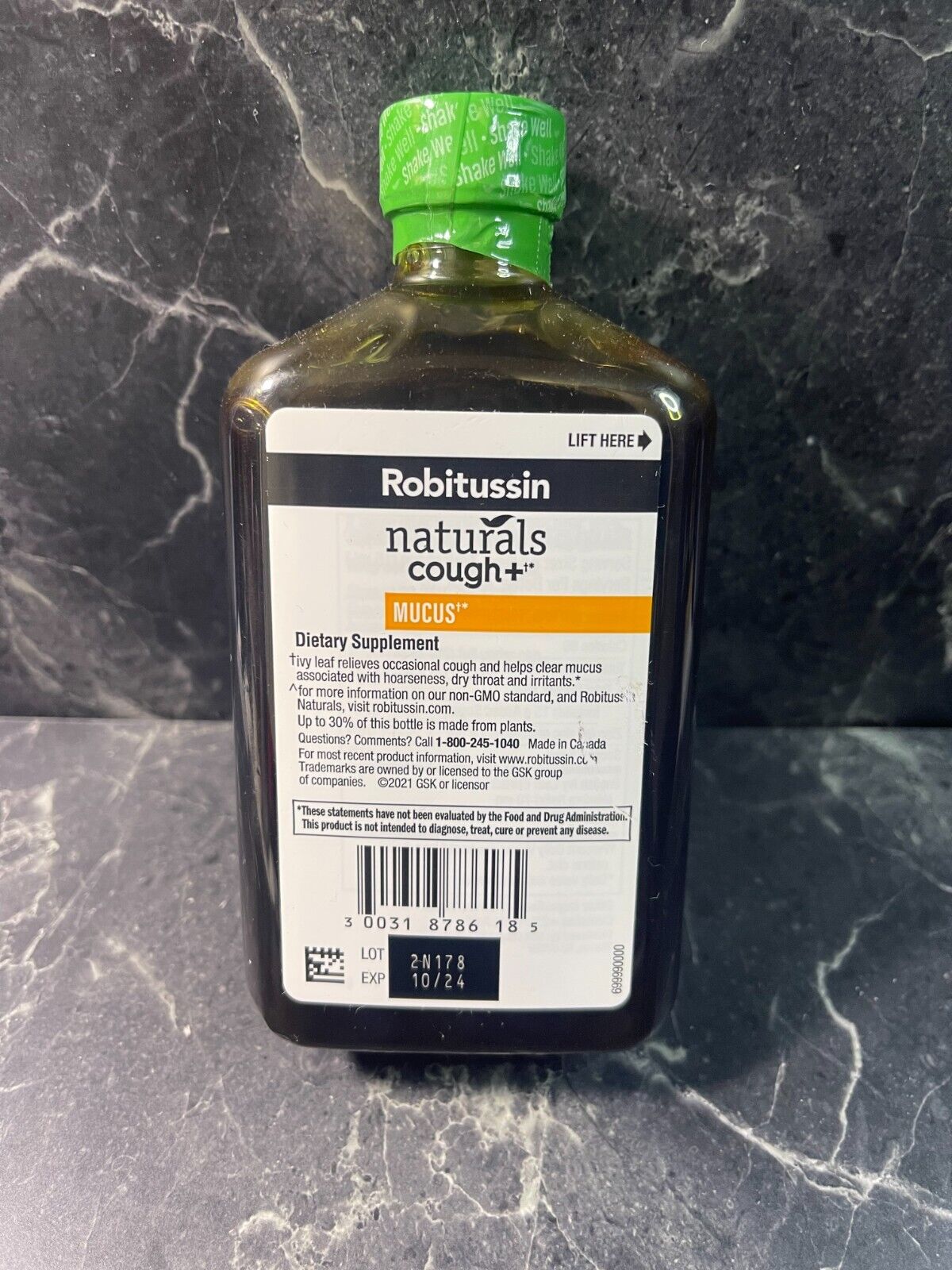 Robitussin Naturals Cough+ Mucus Relief Ivy Leaf & Honey Health Syrup