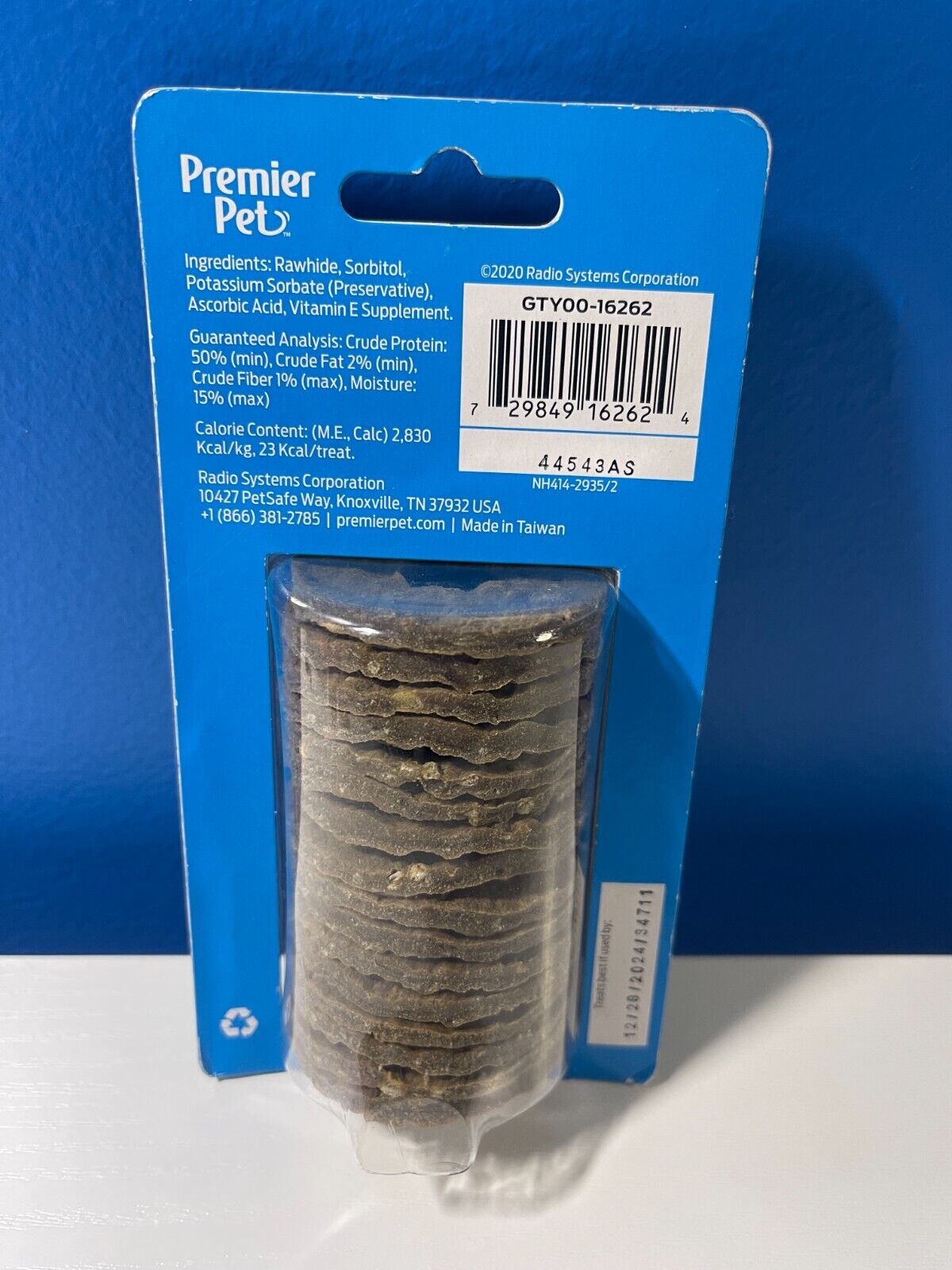 Premier Pet Rawhide Chew Rings Dog Toys Treats Medium, exp 12/2024