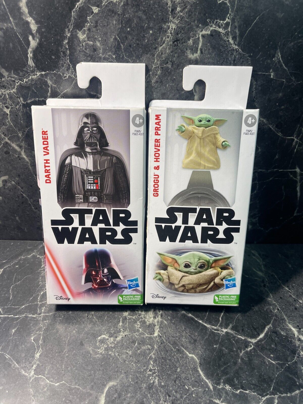 Star Wars Darth Vader & Grogu Baby Yoda Disney Action Figures NEW