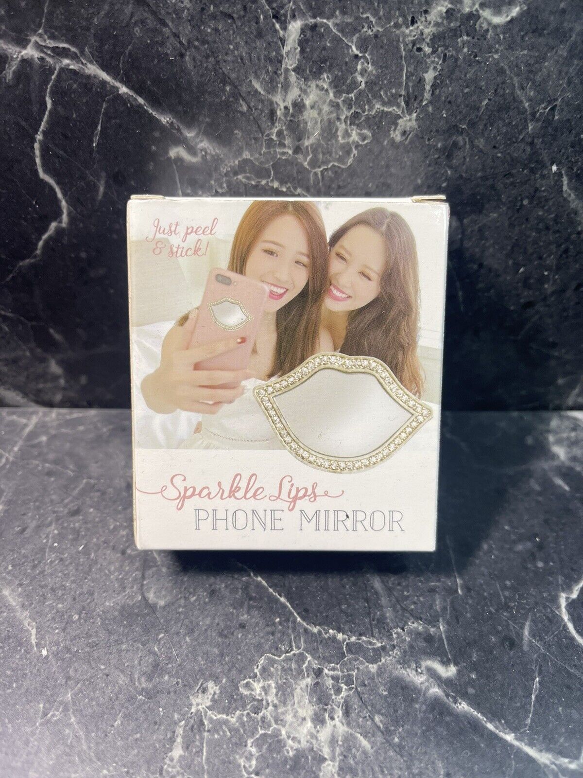 Sparkle Lips Phone Mirror Sticker