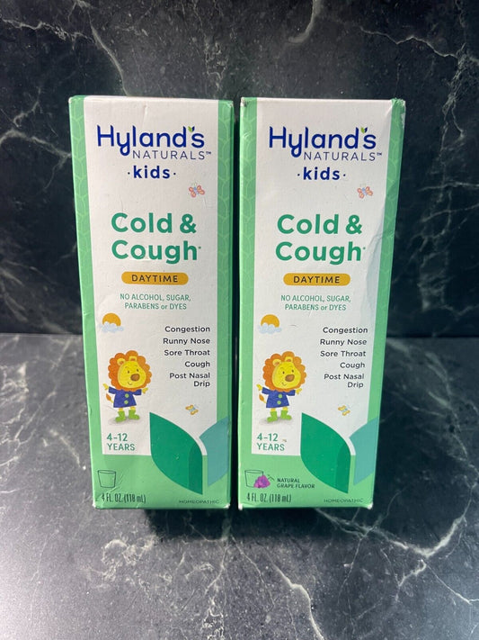 Hyland’s Naturals Kids Cold & Cough Daytime 4 oz, 2 Pack