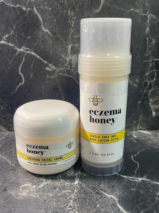 Eczema Honey Gentle Face and Body Lotion Stick & Soothing Facial Cream