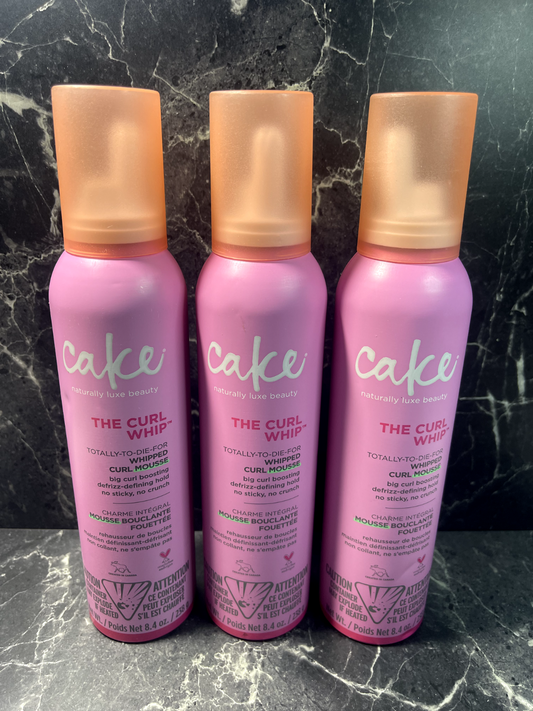 Cake Beauty The Curl Whip Whipped Curl Mousse 8.4 oz, 3 Pack