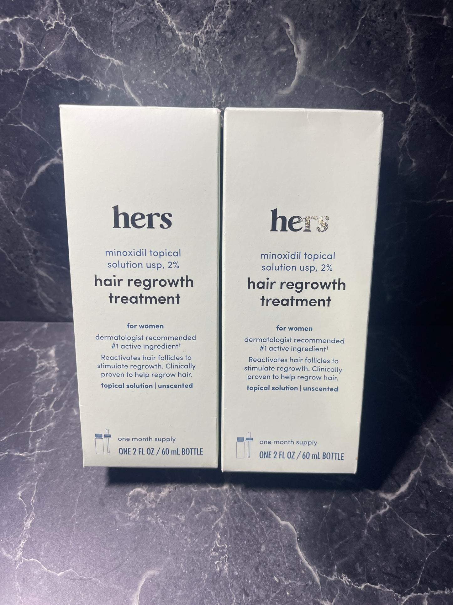 Hers Hair Regrowth Treatment 2 oz, 2 Pack Exp 5/24