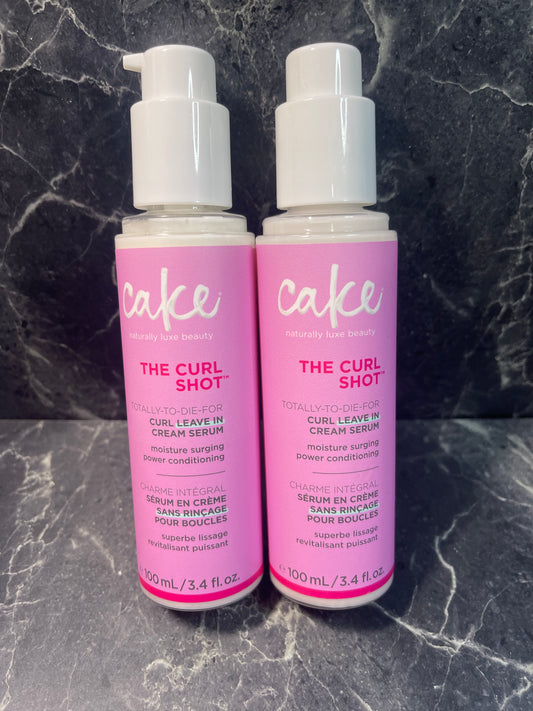 Cake Beauty The Curl Shot Leave in Cream, 2 Pack