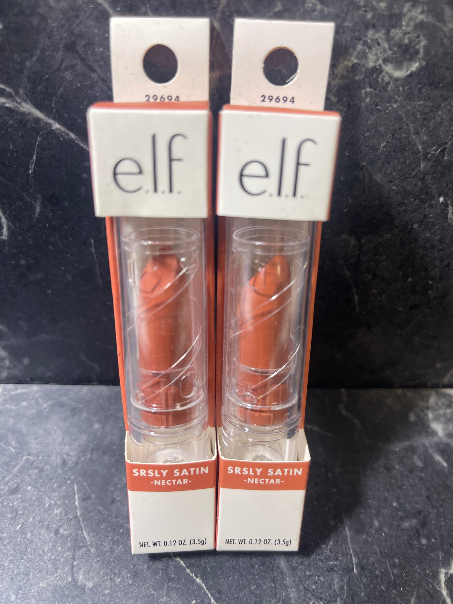 e.l.f. Srsly Satin Lipstick Nectar 29694, 2 Pack