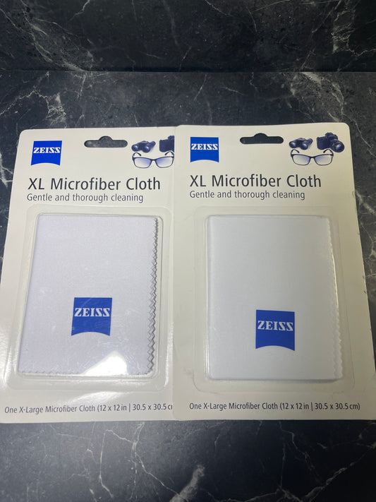 Zeiss XL Microfiber Cloth 12 x 12, 2 Pack