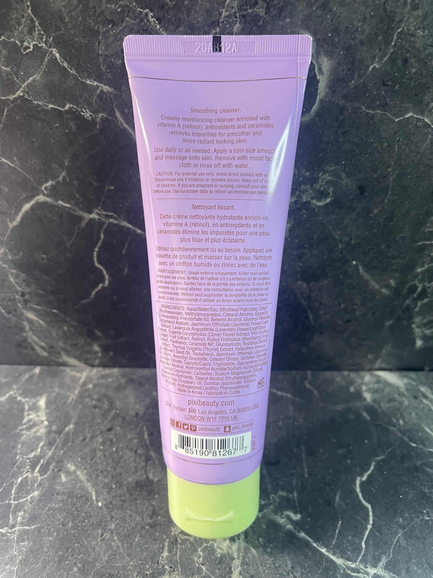 Pixi Skintreats Retinol Jasmine Cleanser Ceramides 4.6 oz