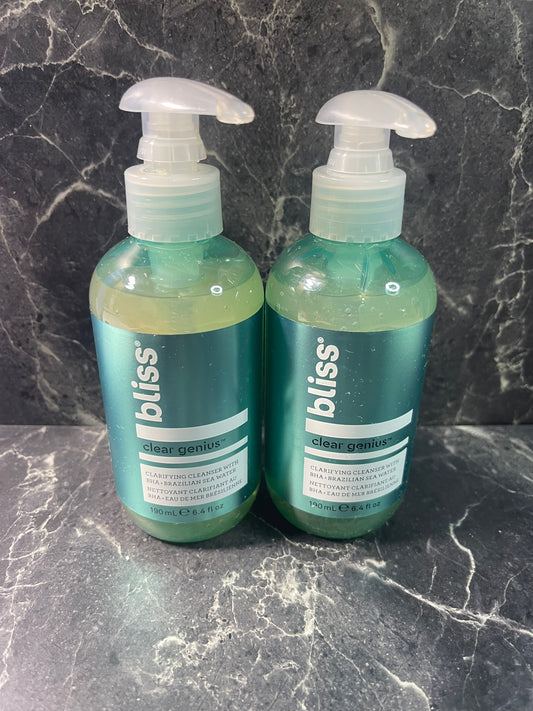 bliss Clear Genius Clarifying Cleanser with Brazilian Sea Water 6.4 oz, 2 Pack