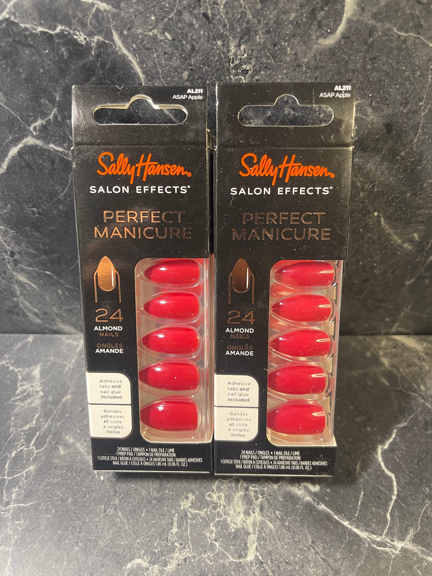 Sally Hansen Salon Effects Perfect Manicure Almond Nails AL211, 2 Pack