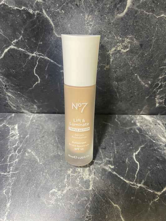 No 7 Lift & Luminate Triple Action Serum Foundation SPF15 Cool Ivory 1.0 oz