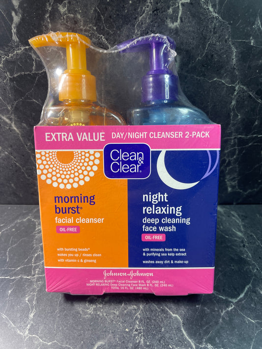 Clean & Clear Day and Night Face Cleanser 2 Pack