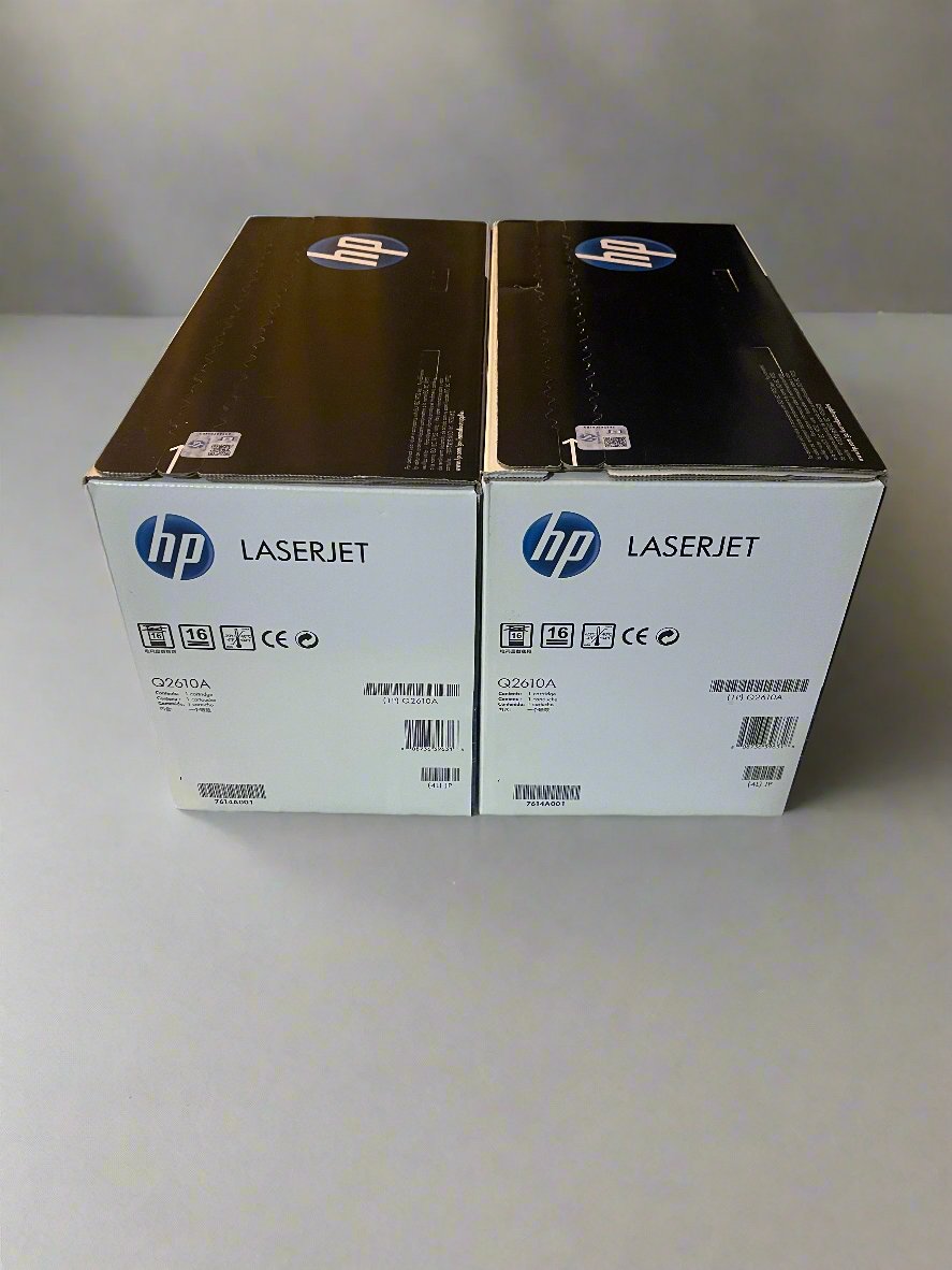 HP 10A Black Original LaserJet Toner Cartridge (Q2610A) 2 Boxes