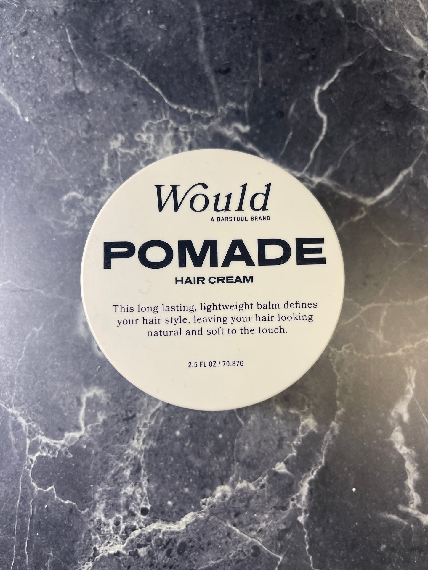 Would by Barstool Pomade Hair Cream Matte Finish 2.5 oz