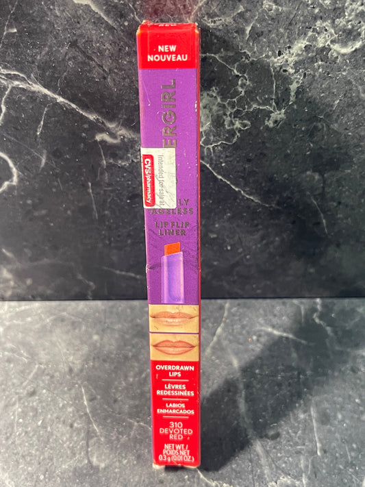 Covergirl Simply Ageless Lip Flip Liner 310 Devoted Red New