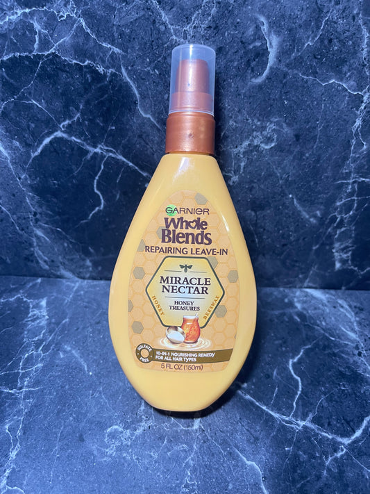 Garnier Whole Blends Repairing Leave-In Miracle Nectar Conditioner 5 oz