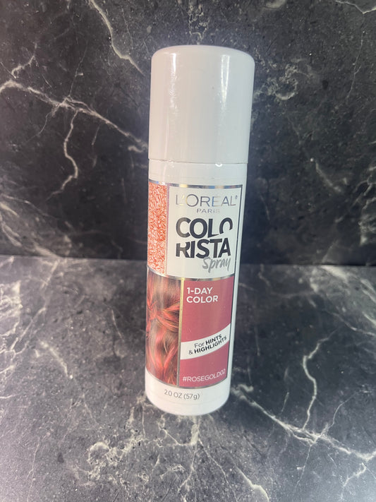L'Oreal Paris Colorista 1-Day Washable Temporary Hair Color Spray, 02 Rose Gold