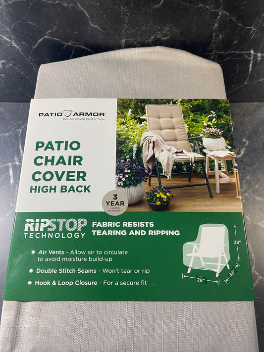 Patio Armor High Back Patio Chair Cover 33" L x 28" W x 33" H