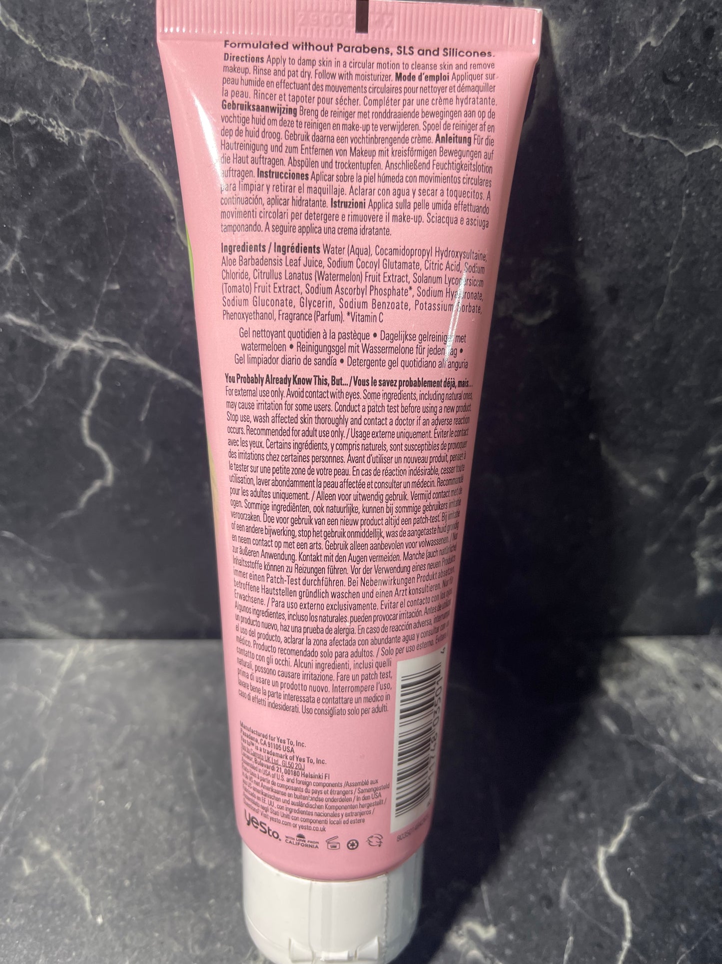 Yes to Watermelon Daily Gel Face Cleanser Hydrate 4oz