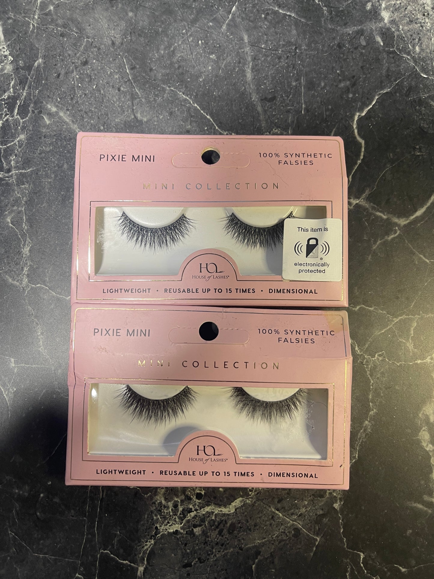 Pixie Mini Collection 100% Synthetic Falsies False Eyelashes, 2 Pack