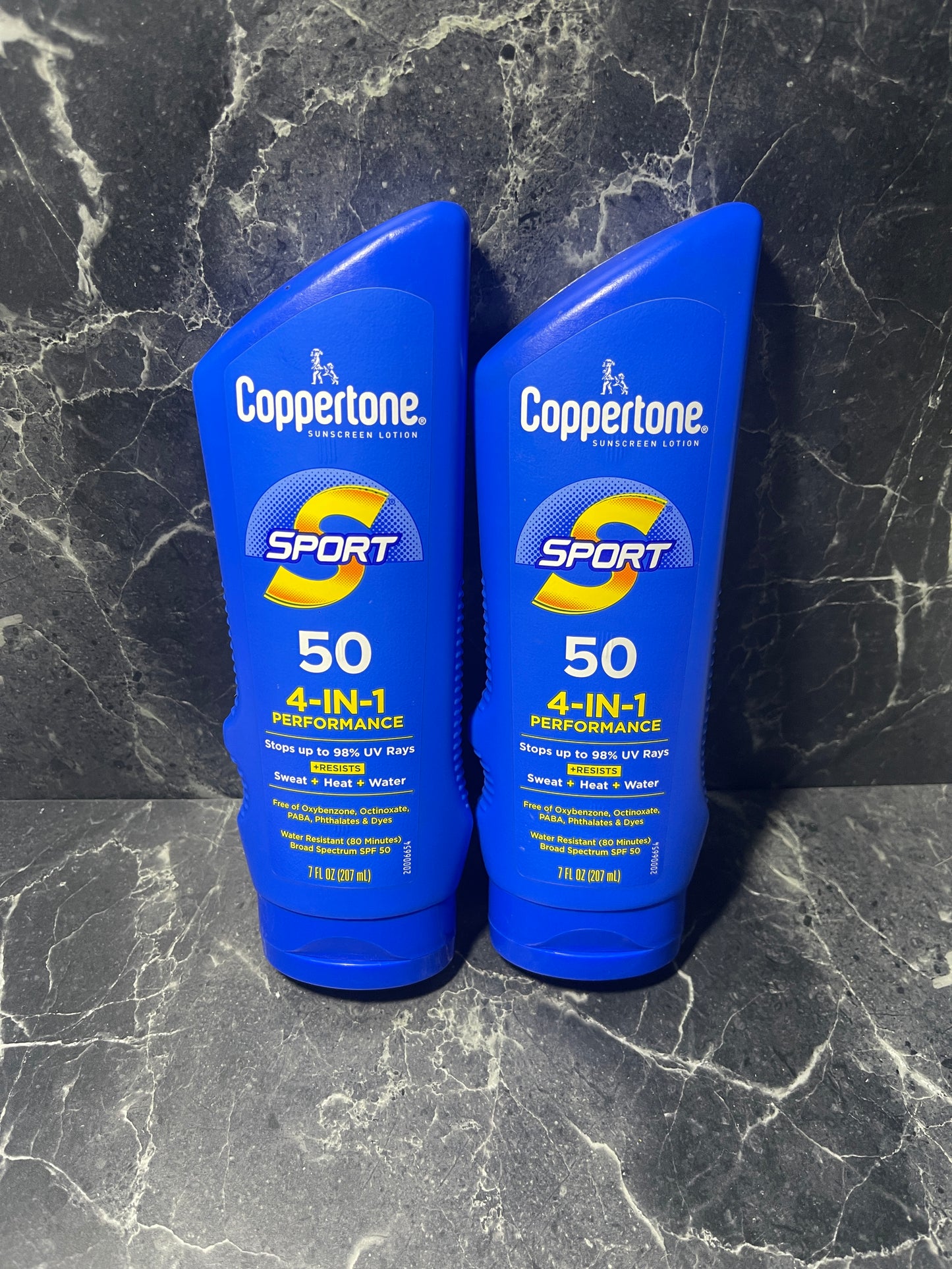 Coppertone Sport SPF50 Performance Sunscreen 7 oz, Exp 6/25, 2 Pack