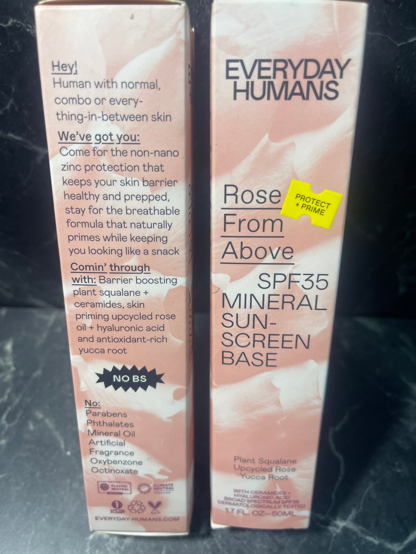 Everyday Humans Rose From Above SPF 35 Mineral Sunscreen Base 1.7 oz, 2-Pack